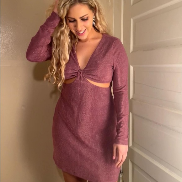 Shade of purple sparkly dress. Target brand Wild Fable. Worn once. - Picture 1 of 6